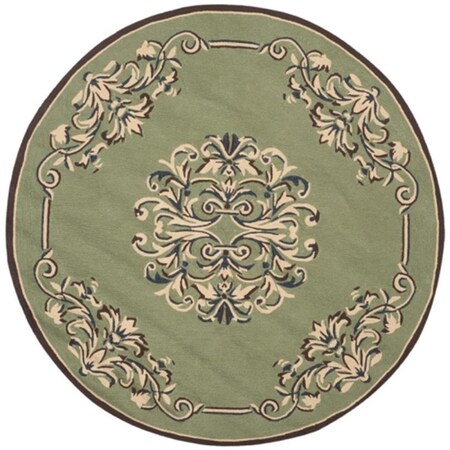 Safavieh 6 x 6 ft. Easy Care Hand Hooked Round Area RugSage & Multi-Color EZC735C-6R